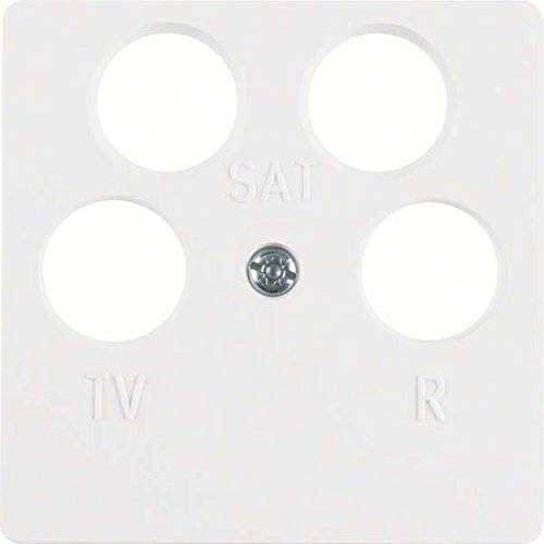 Berker 148409 Zentralplatte für Antennendose 4Loch polarweiß, glänzend Mesch Shop Berker 148409 Zentralplatte für Antennendose 4Loch polarweiß, glänzend Mesch Shop